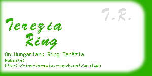 terezia ring business card