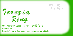 terezia ring business card